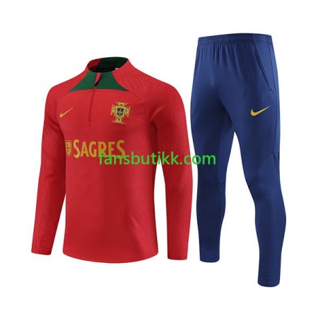 Portugal rød Trenings Collegegenser Set 2023-2024